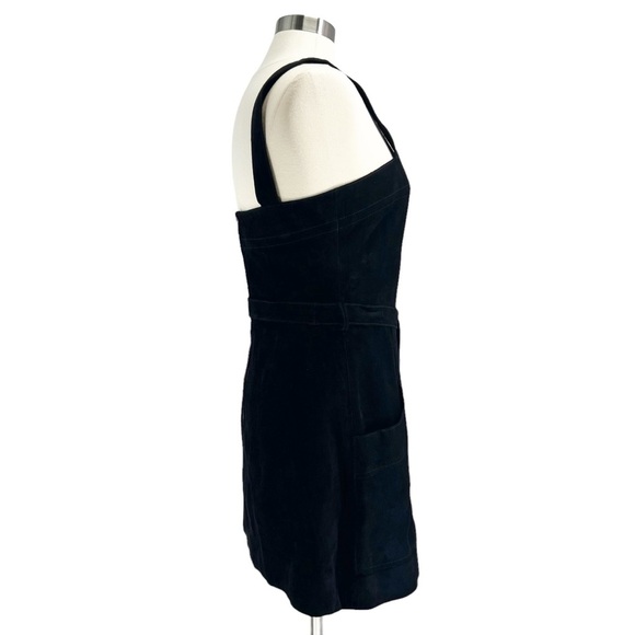FREE PEOPLE Black Suede Jumper Mini Dress or Tunic 10 - Picture 4 of 11